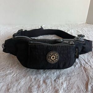 KIPLING Black Nylon Belt bag/Fanny Pack